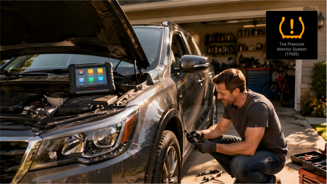 Check Tire Pressure with the AUTEL MaxiTPMS TS508WF