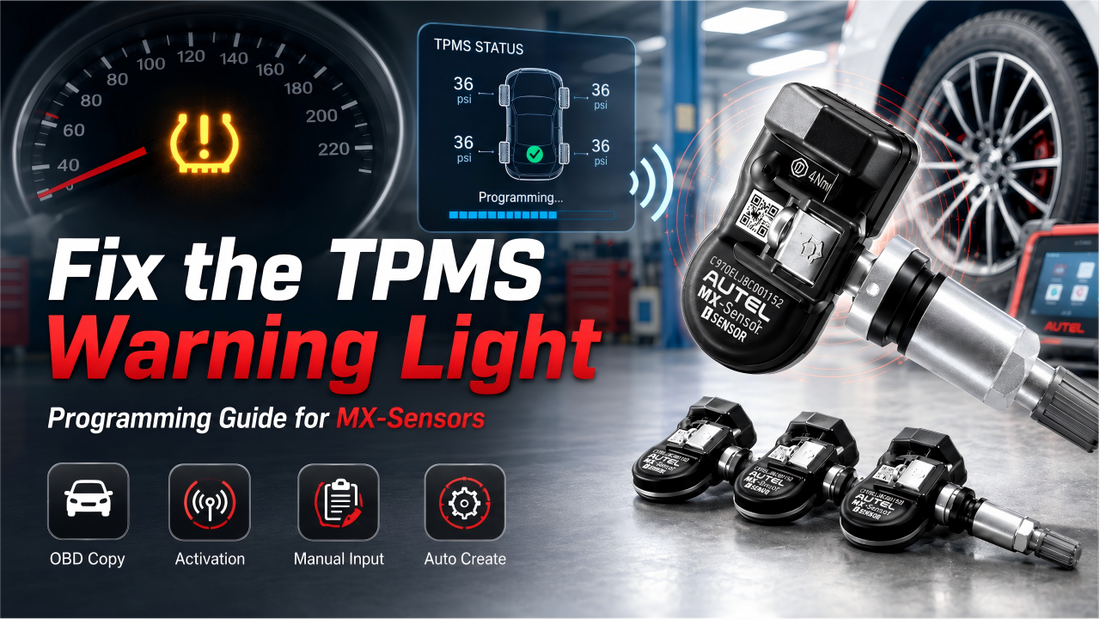 Fix Your TPMS Light: How to Clone & Program Autel MX-Sensors