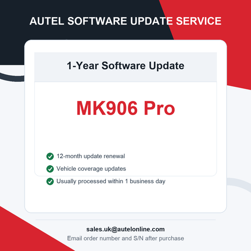 Autel MaxiCOM MK906 Pro One Year Software Update Service
