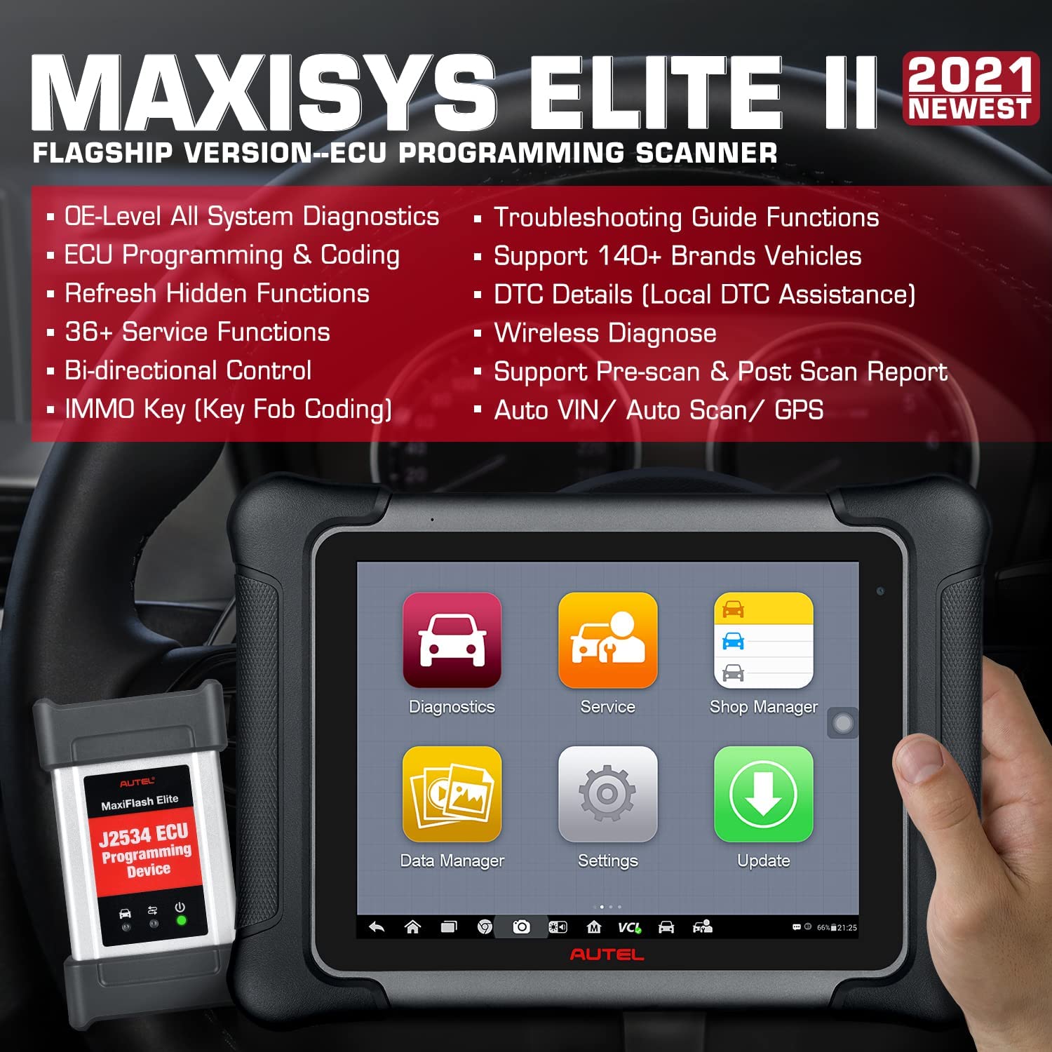 MaxiSys Elite II + Free Gift